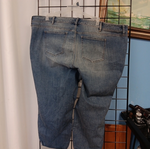 NWT Torrid crop skinny jeans light Wash stretch Sz 28 Distressed Words NWT $65 - Picture 6 of 7